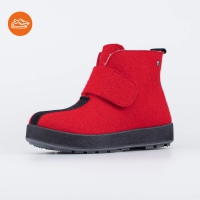 957006-49 красный ботинки мужская Войлок
