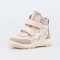 052169-33 роз-беж ботинки ясельная Нат. кожа